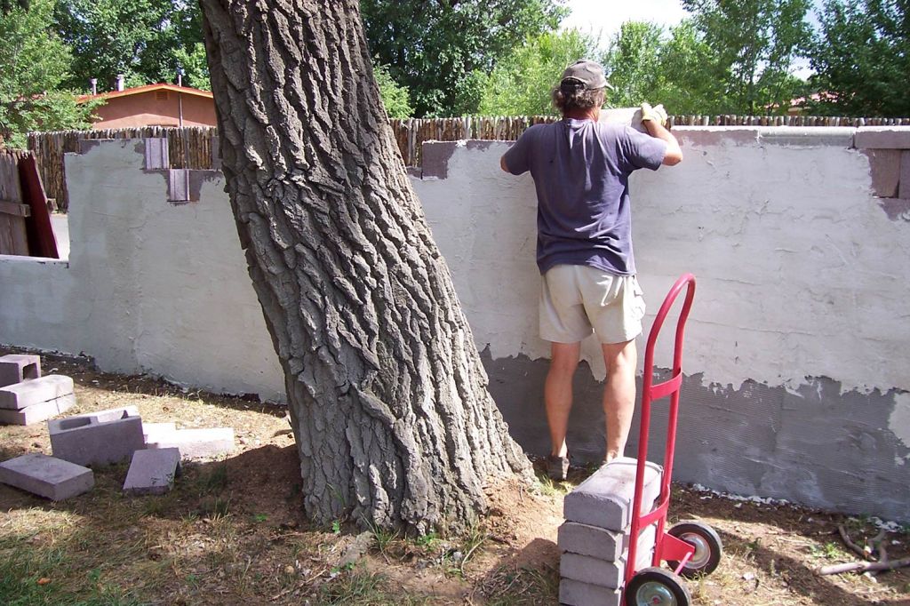 The TAOS Distillery Gardens
Front wall construction