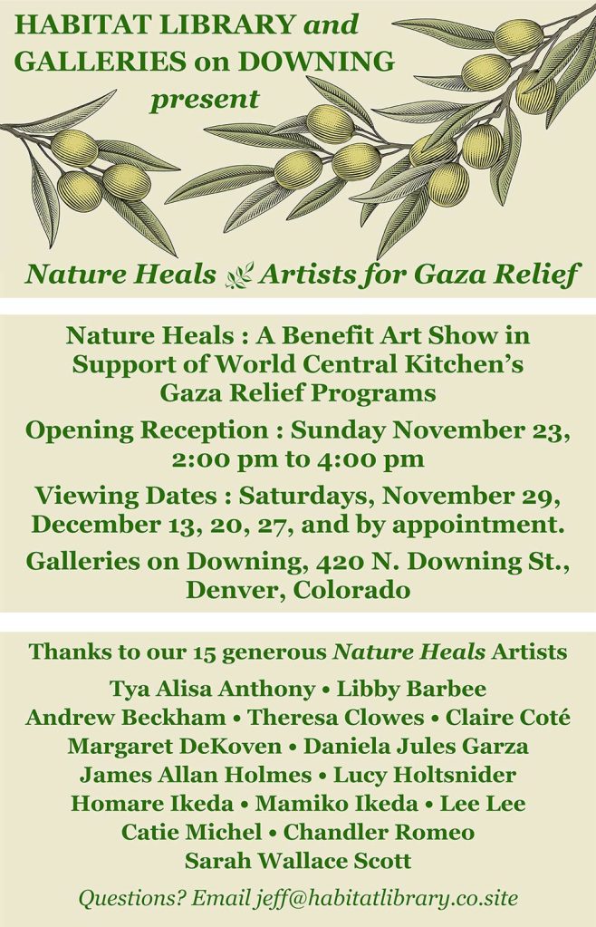 Nature Heals - Artists in support of Gaza Hunger relief with the World Central Kitchen